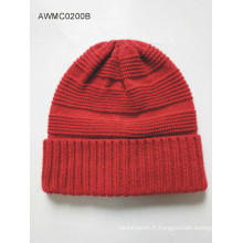 Chapeau de bonnet de bonnet d&#39;hiver en tricot d&#39;hiver